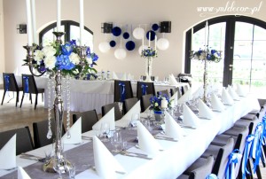 Pałac-Jugowice_dekoracje-sal-Wrocław_srebrne-kandelabry_chabrowe-wesele